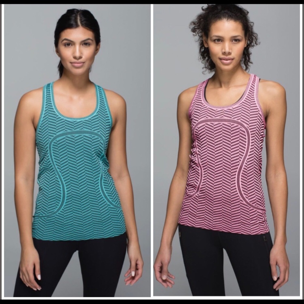 NEW RARE Lululemon Chevron Swiftly Tank Bundle